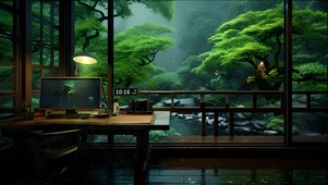 静心听雨