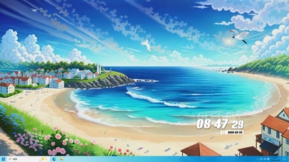 海景沙滩桌面主题