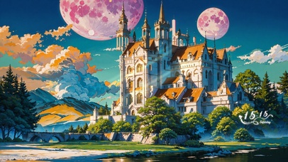 4K唯美治愈梦幻城堡