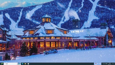 雪山度假小屋主题