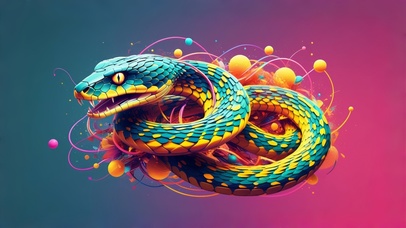 数字艺术蛇
