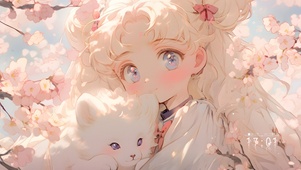 月野兔 樱花树