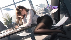 秋日黄昏的最后一缕阳光