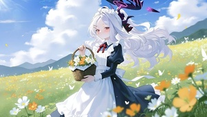 女仆装花园少女-空崎日奈