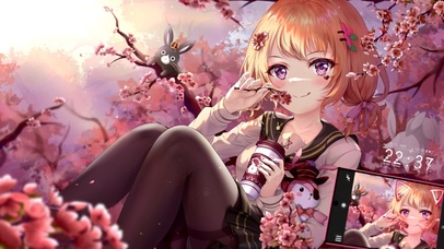 4K唯美治愈桃花少女