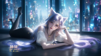 宛如一株静默开放的夜兰