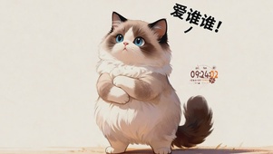 爱谁谁 傲娇猫咪