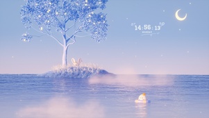 游到海水变蓝