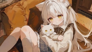 白猫少女