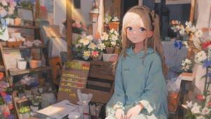 花店阳光女孩