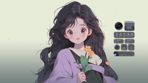 捧花女孩