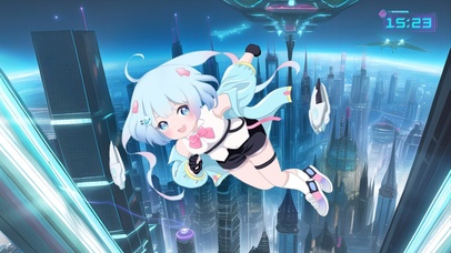 未来城上空的毒霸少女