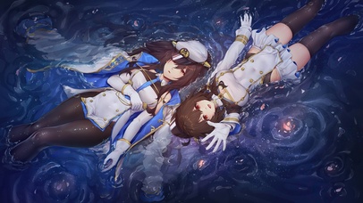 湖心落雨 涟漪少女