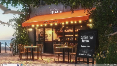 海边咖啡屋-桌面主题