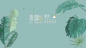 简约ins护眼绿植（带音乐）