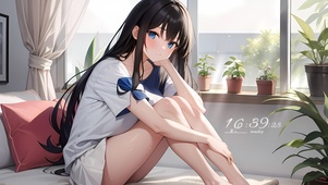 动漫长发女孩
