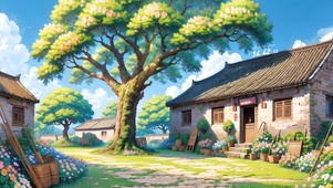 4k儿时的小院
