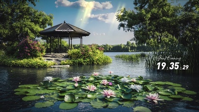 护眼治愈AI风景
