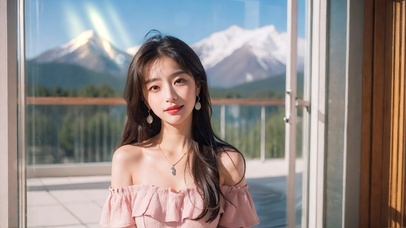 甜美可爱的美女