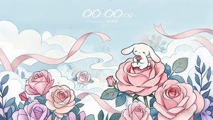 玫瑰小兔-仙境花园版