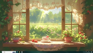 窗外的花园