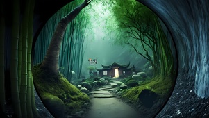 竹林唯美风景