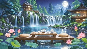 赏月赏花