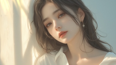 4K夏日休闲慵懒美女 午后22