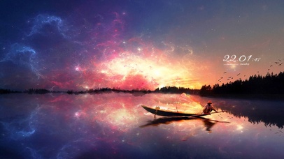 唯美治愈夜间星空