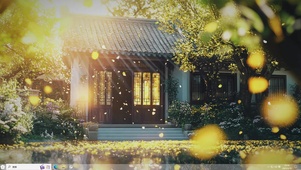 春光下的小屋-桌面主题