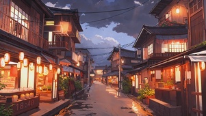 华灯初上