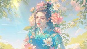 4K 月影古风美少年