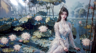 4K古风水彩仙逆李慕婉