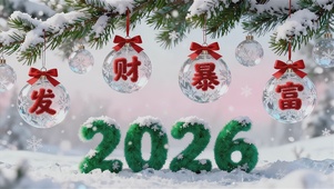 2026清新护眼招财桌面