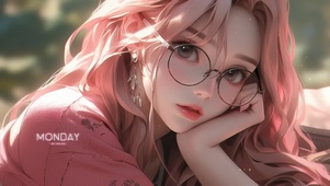 4K唯美清纯气质眼镜女孩