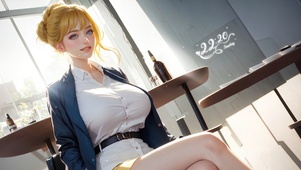 金发美女姐姐