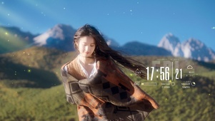 4k高原上的美女