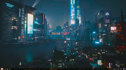 赛博朋克世界（含时钟、天气）