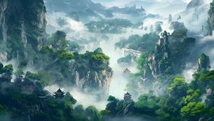 国风 山