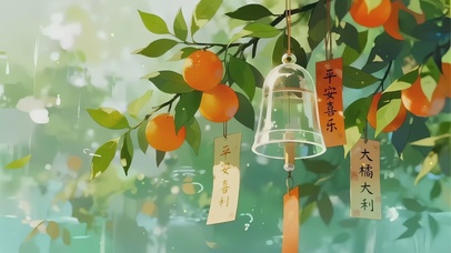 大橘大利祈福桌面