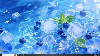 清凉冰爽薄荷蓝莓