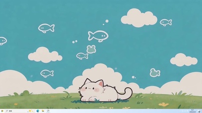 草地上可爱猫咪