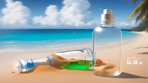 浪漫蓝色大海
