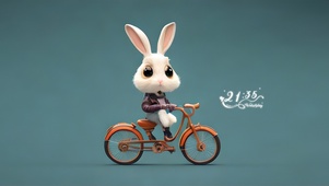 4k骑车小兔子