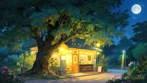 夏夜咖啡店