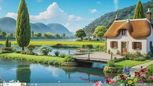 童话小屋AI-桌面主题