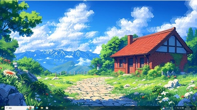 4K唯美乡村小院主题