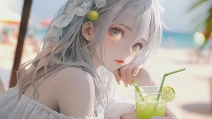 【4K】夏威夷可爱美少女