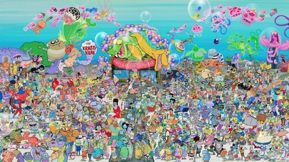 海绵宝宝 人物合照