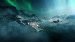 4k 暴风雪中的战斗机